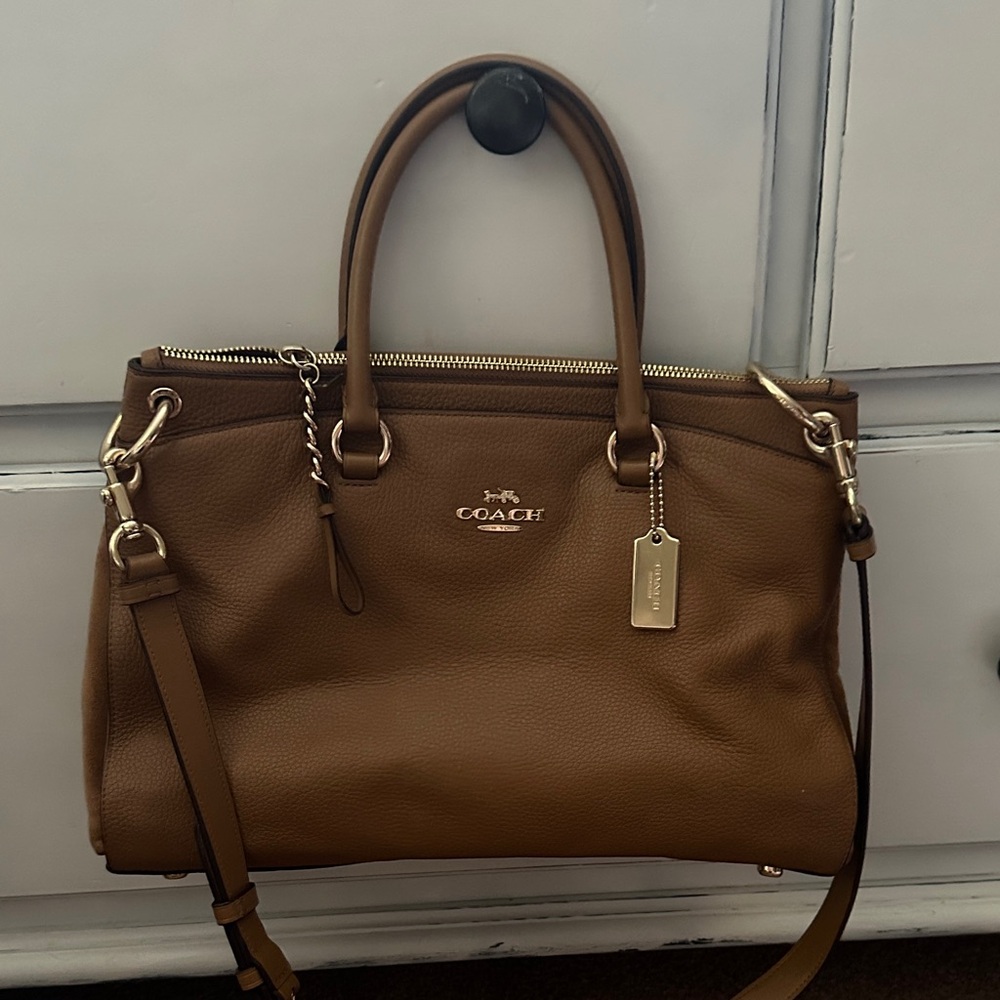 Coach Tan Leather Satchel